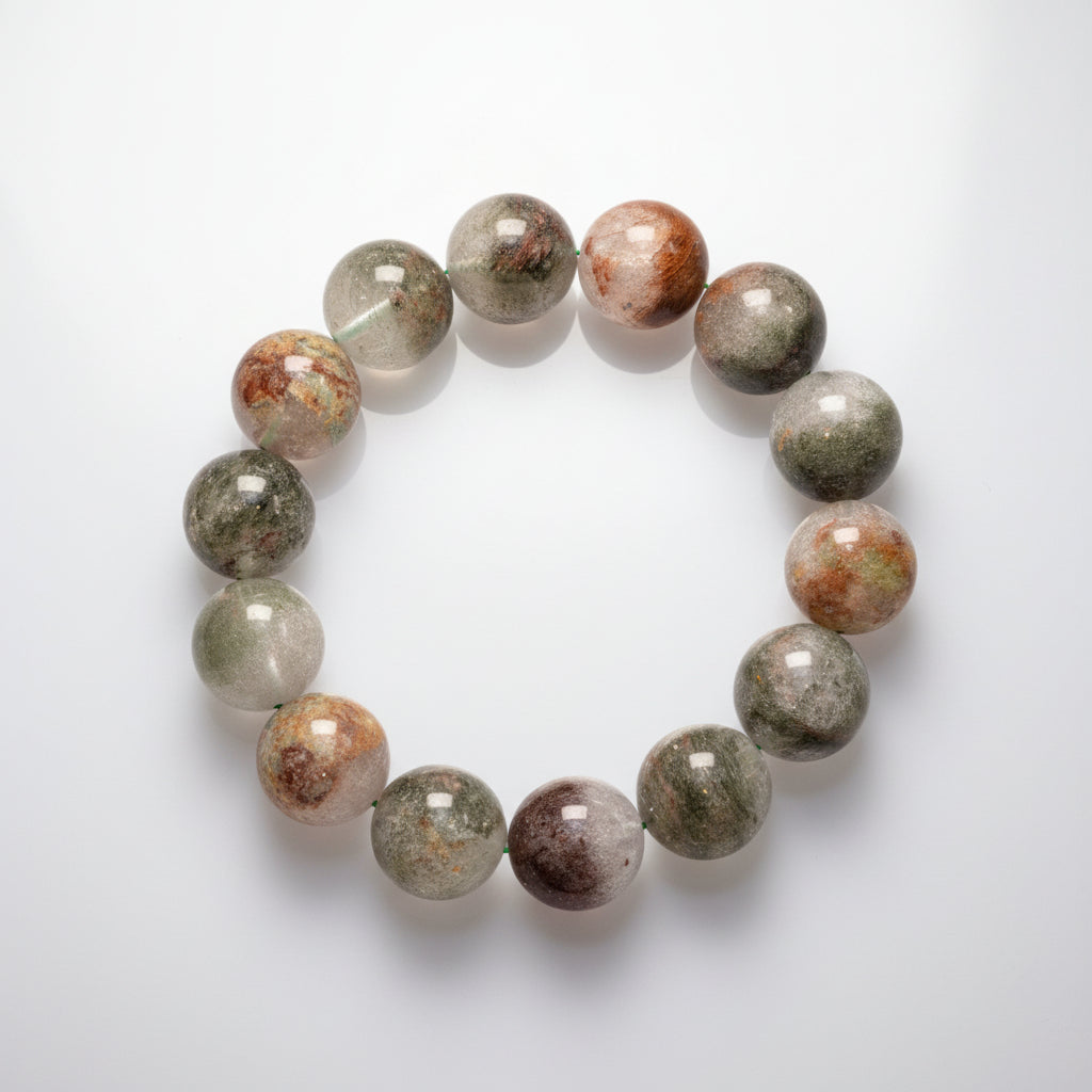 Exquisite Green Phantom Quartz Bracelet