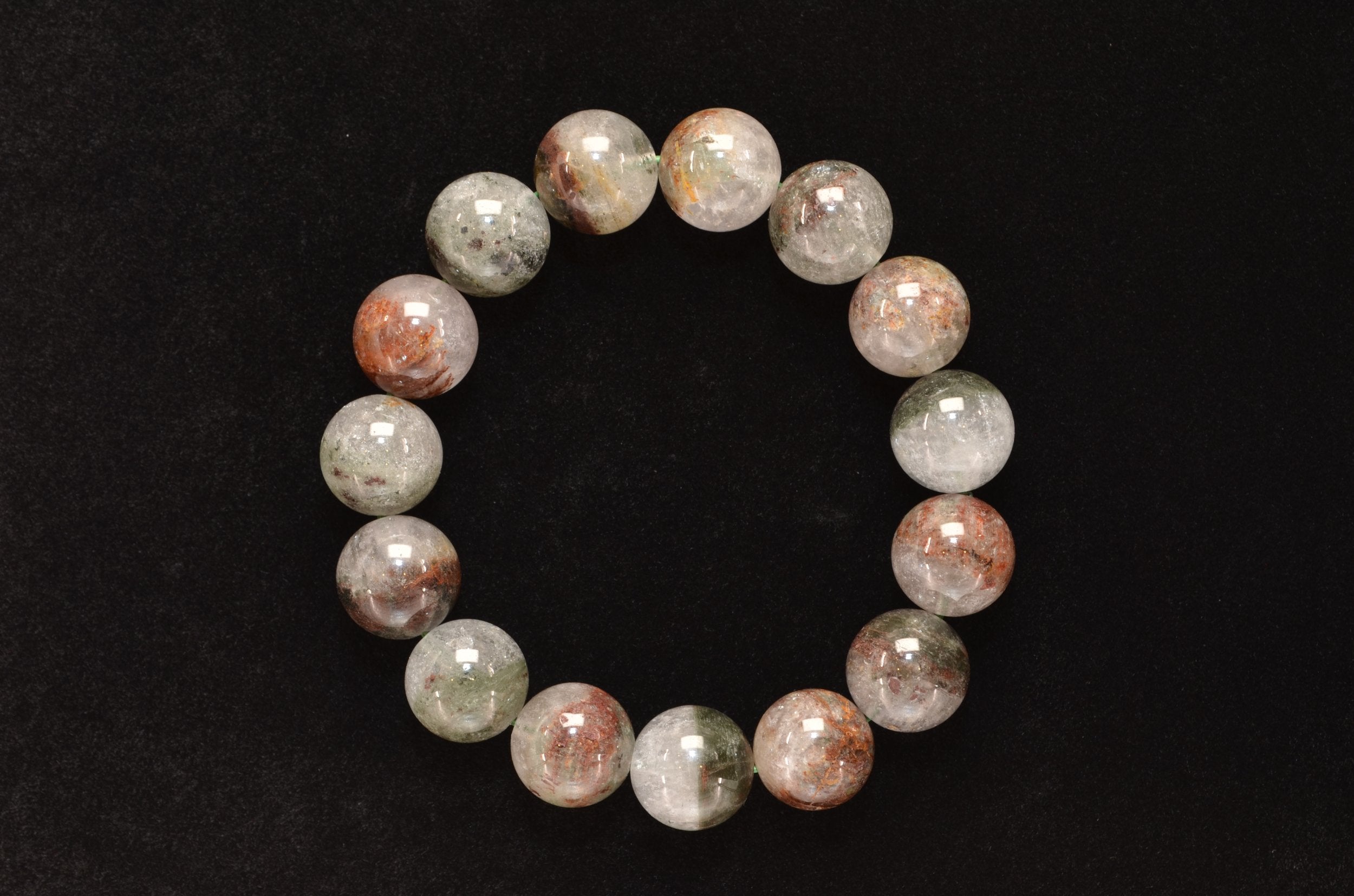 Exquisite Green Phantom Quartz Bracelet