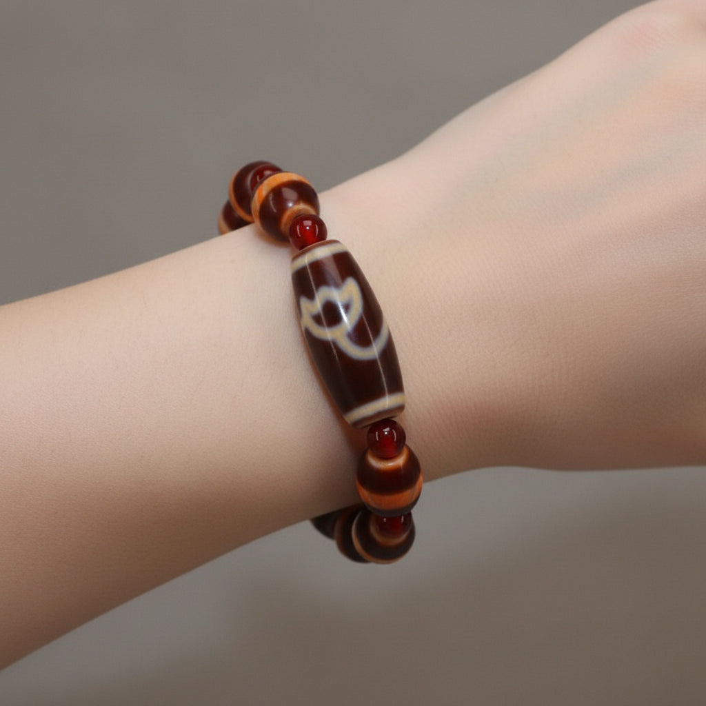 Tibetan Dzi Bead Bracelet
