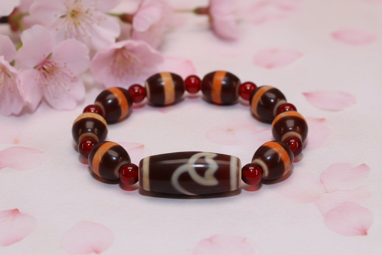 Tibetan Dzi Bead Bracelet
