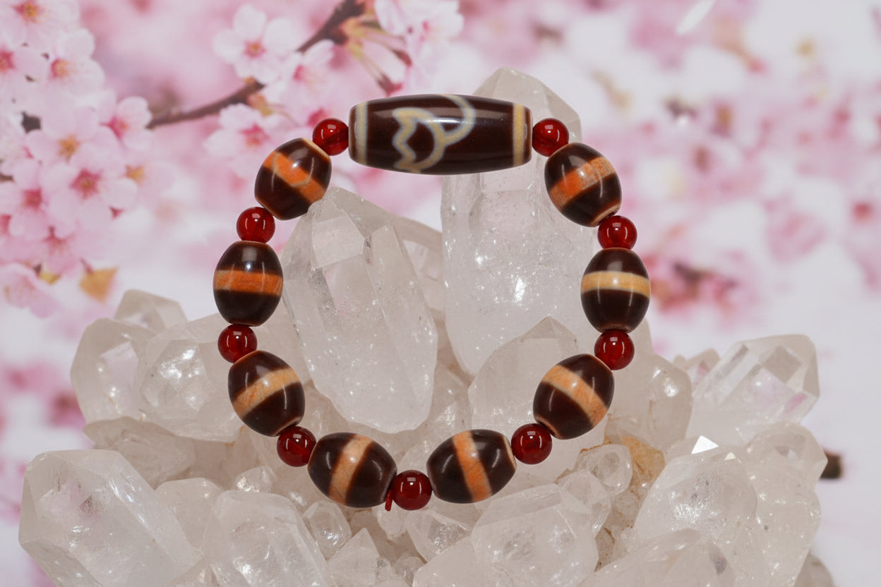 Tibetan Dzi Bead Bracelet