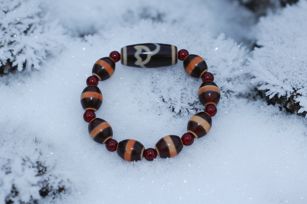 Tibetan Dzi Bead Bracelet