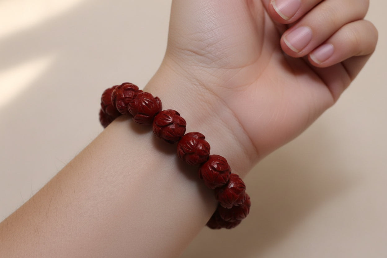 Dragon Turtle Cinnabar Bracelet