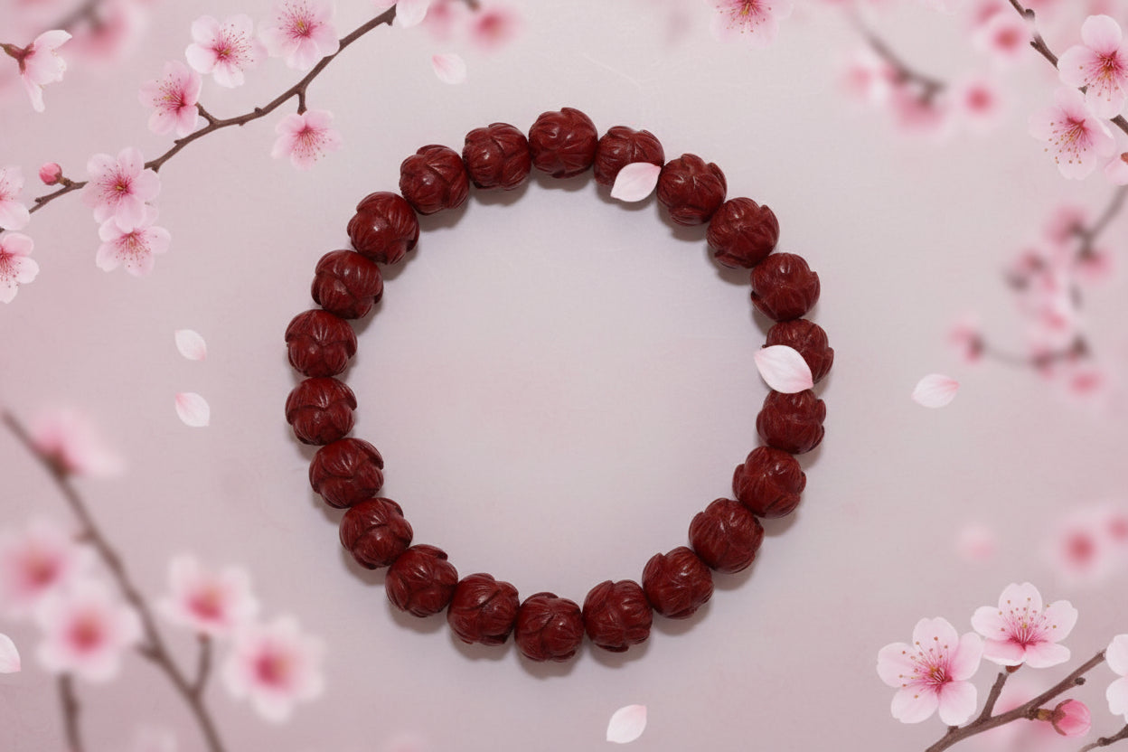 Dragon Turtle Cinnabar Bracelet