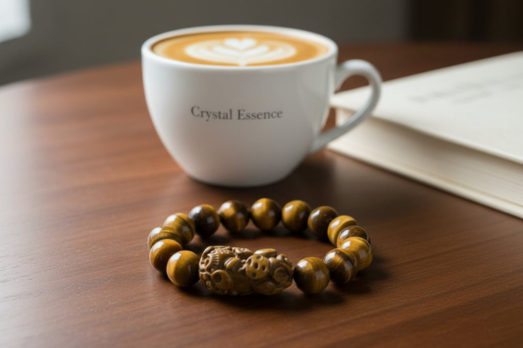 Pixiu Yellow Tiger's Eye Stone Bracelet
