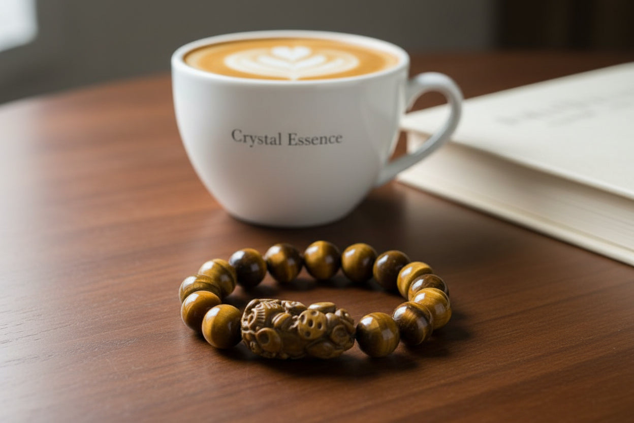 Pixiu Yellow Tiger's Eye Stone Bracelet