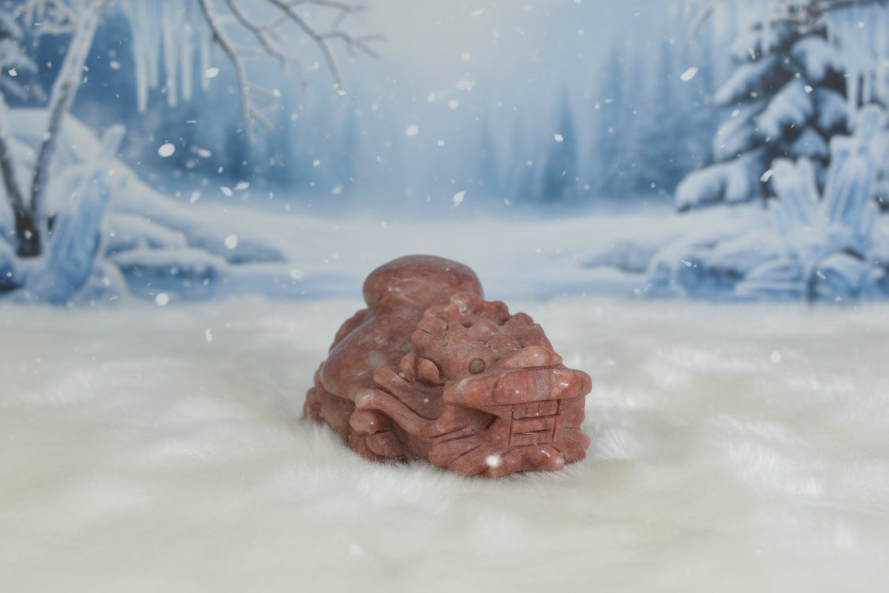 Prosperity Dragon Turtle Crystal Sculpture