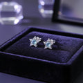 Aquamarine Starburst Earrings
