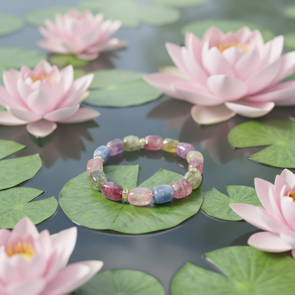 Colored Emerald Crystal Bracelet
