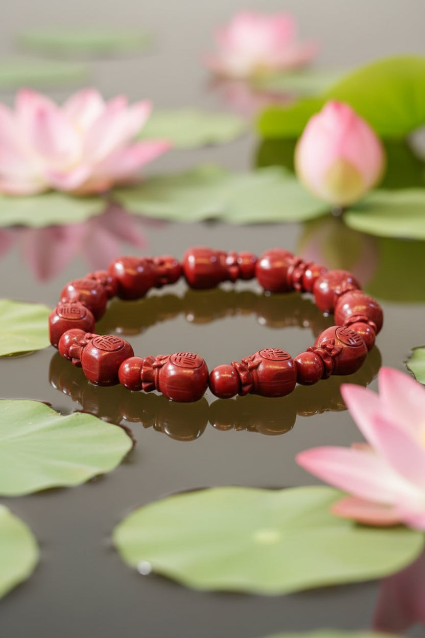Cinnabar Gourd Bracelet