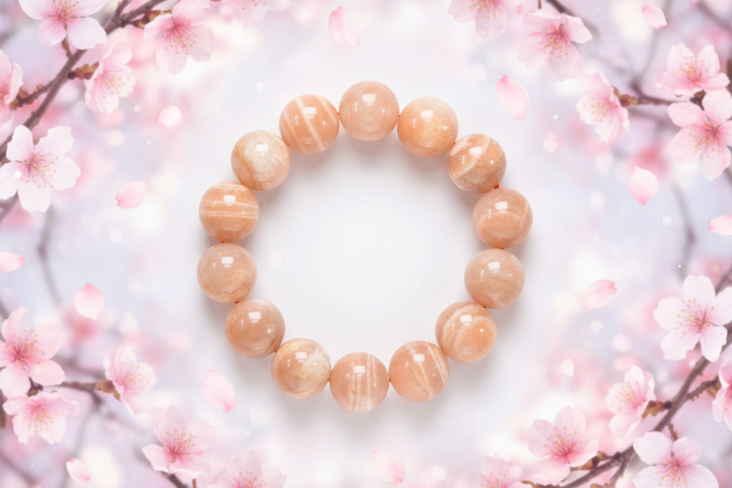 Sunstone Prehnitet Bracelet