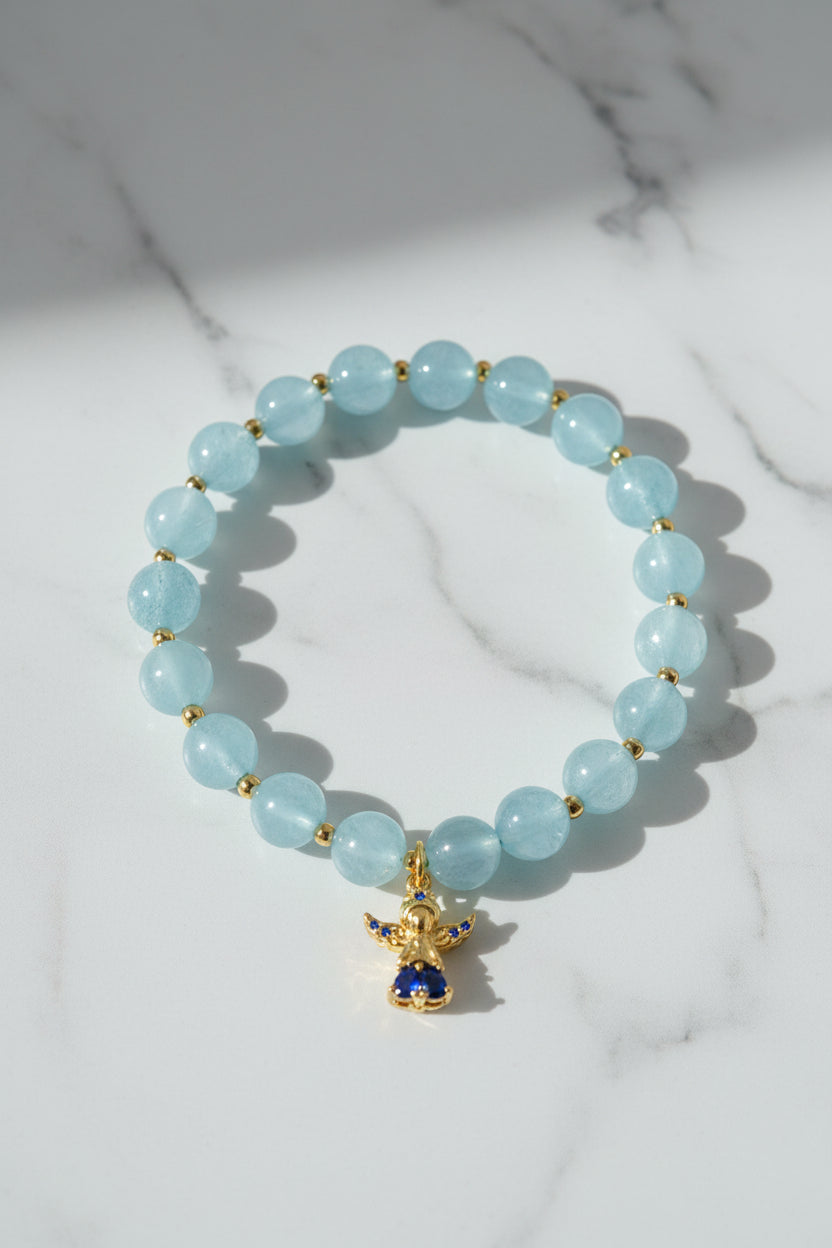 Tranquil Elegance Aquamarine Bracelet
